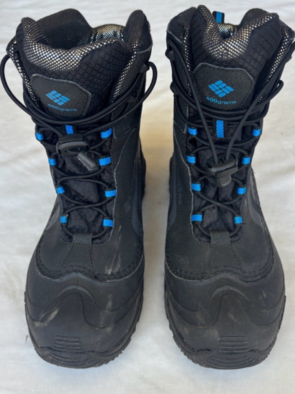 Columbia Kids Black Boots with Blue AccentsR